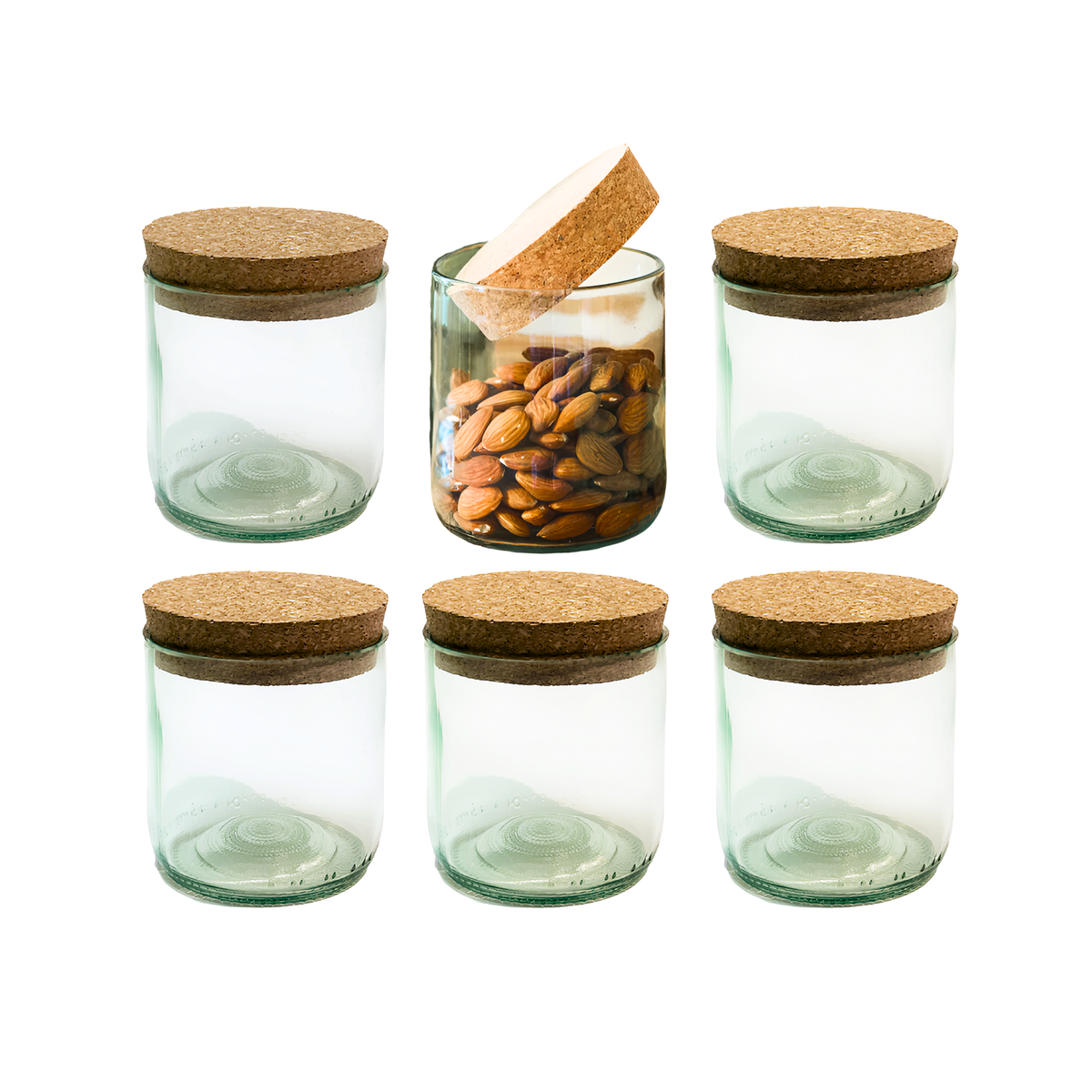 Top Cut Wine Bottle Jar
