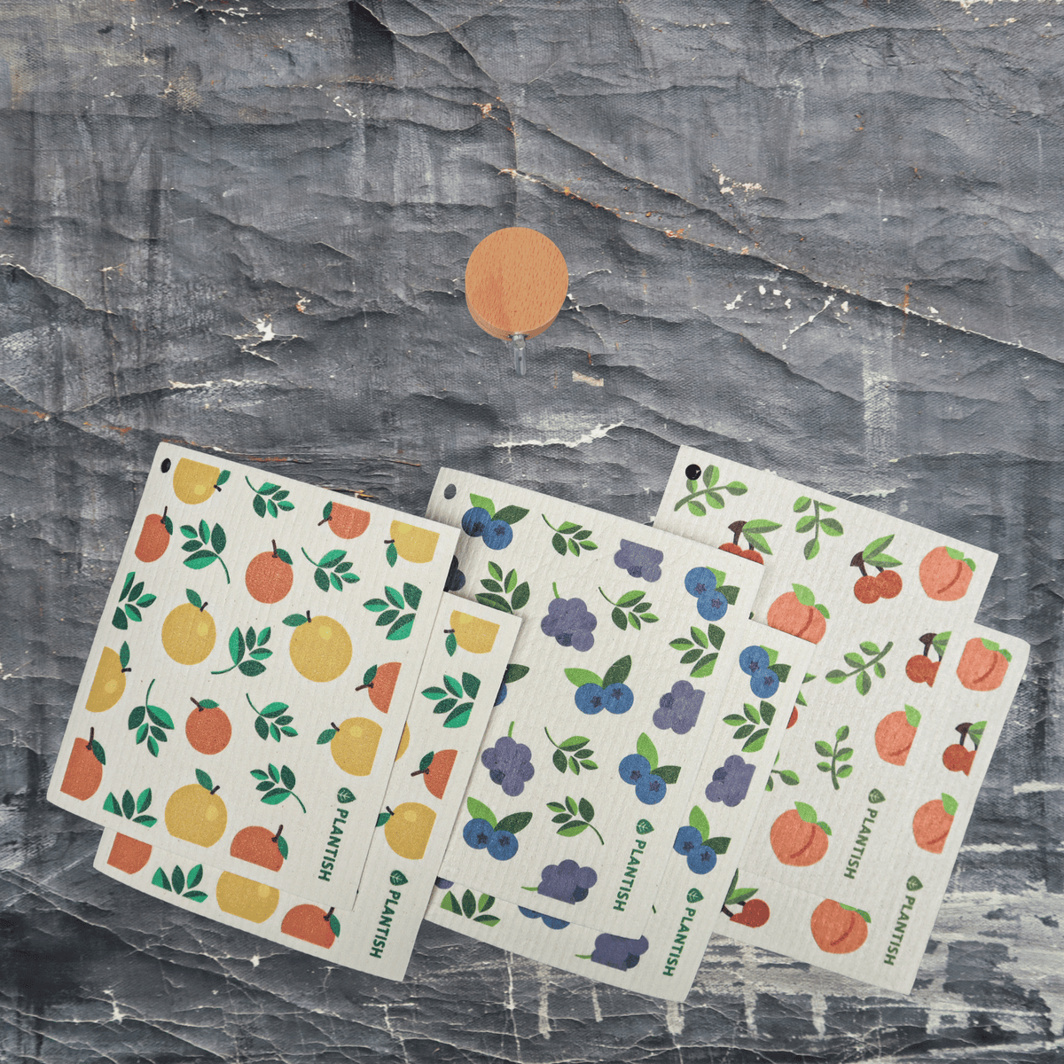 Fruity Cuties - Swedish Sponge Cloth Set + Hook