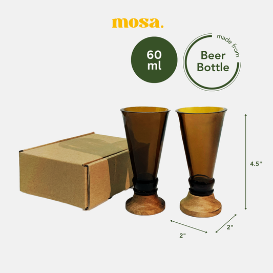 Amber Shot Glasses