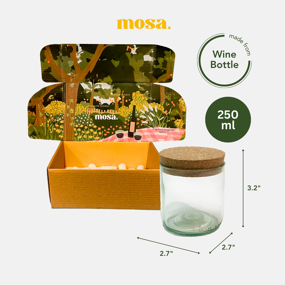 Top Cut Wine Bottle Jar