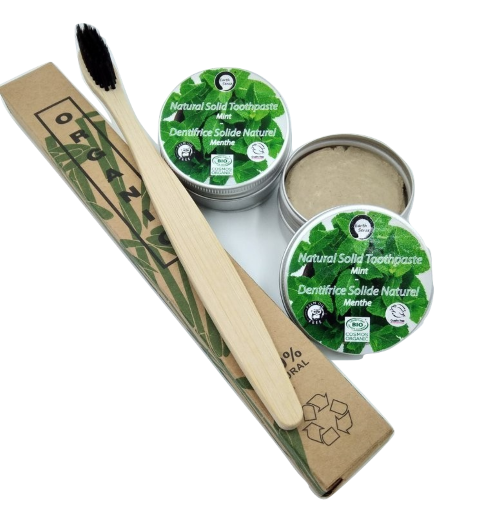 Natural Organic Certified Solid Toothpaste - Daily Use-3