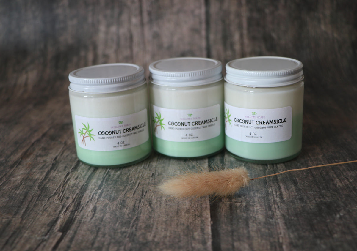 Coconut Creamsicle Candles