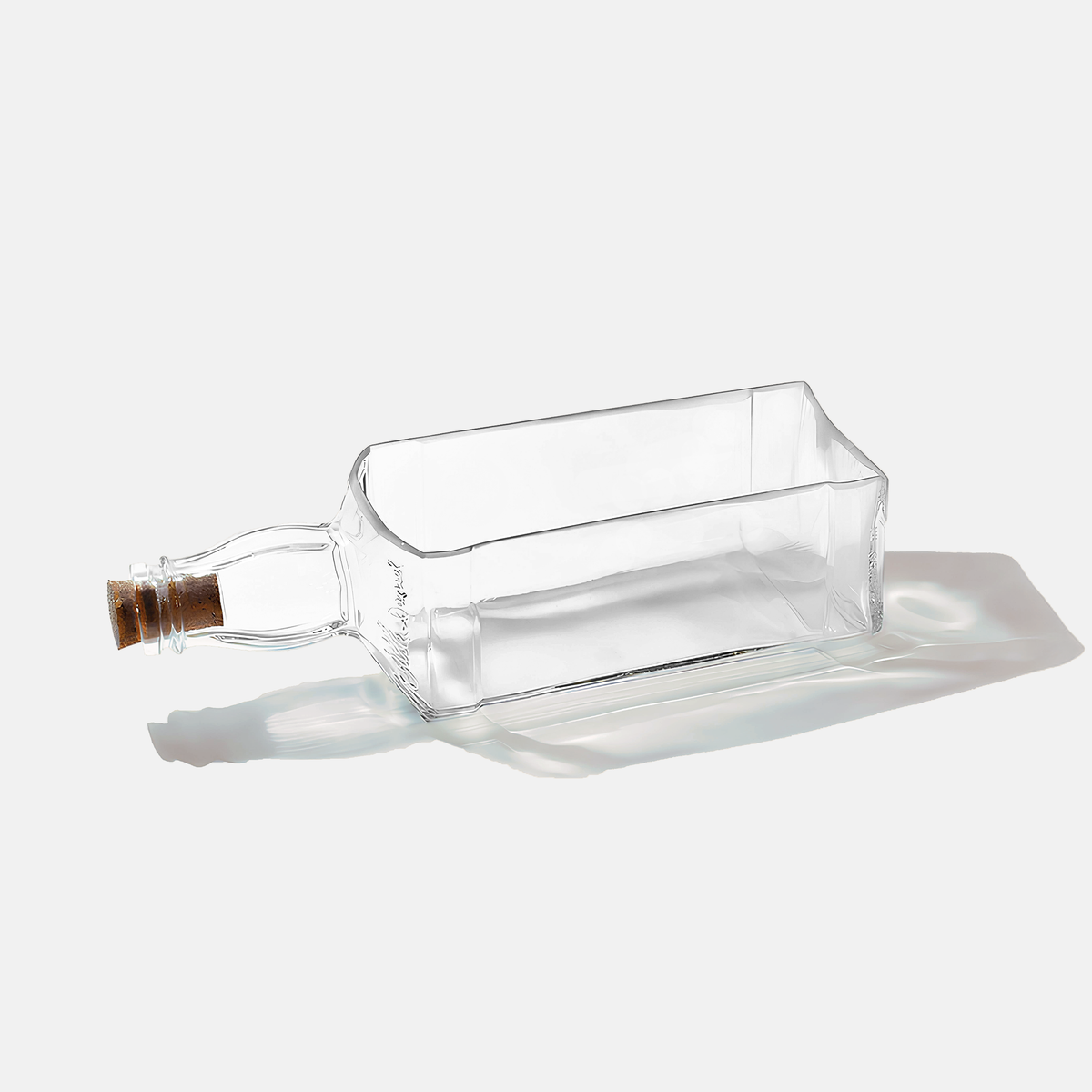 Jack Daniel Bottle Glass Platter