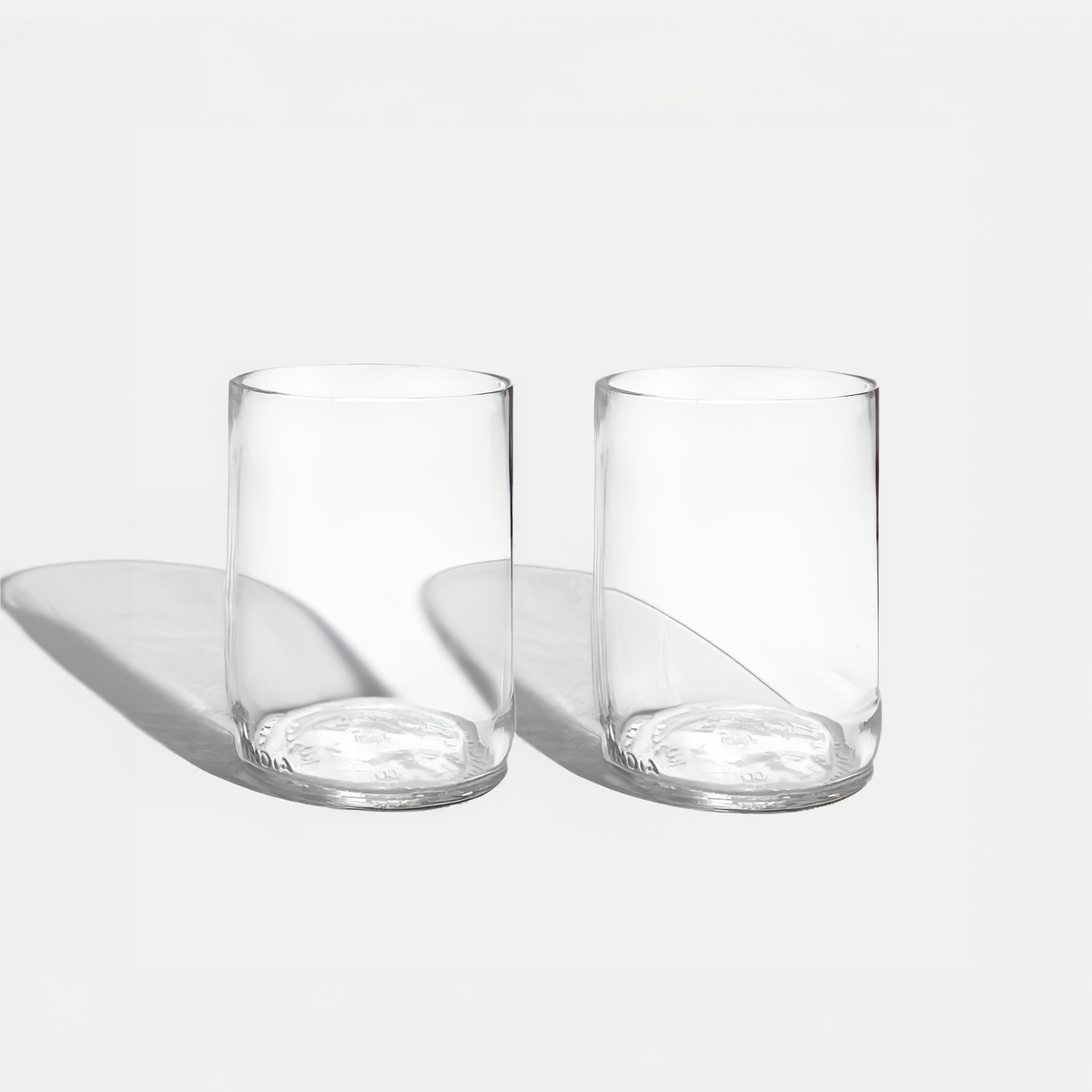 Beer bottle drinking glasses
